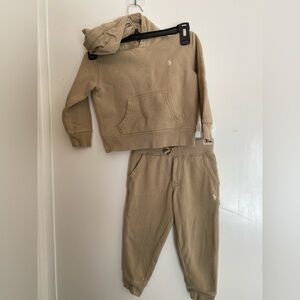 Polo by Ralph Lauren Kids Beige Jogger Set